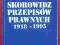 Skorowidz przepisów prawnych 1918 -1995