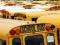 New York, Shool Bus - fototapeta 183x254 cm