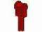 6553 Red Technic Pole Reverser Handle