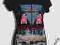 LONDON t-shirt czarny S M 36 38 koszulka bluzka