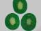 Koraliki owoce kiwi - 2 szt. - 14-15 mm- Alibaba