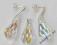 PS Swarovski Drop 15mm Kropla AB 15 kompletSztyfty