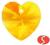 Swarovski Heart 6228 10 mm Sunflower