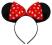 Opaska myszka uszy myszki z kokardką groszki OP2a