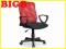 Obrotowy fotel biurowy ALEX czerwony BIGBDom