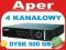 REJESTRATOR Aper PDR-XM3004 4 KAM z HDD 500 GB