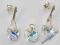PS Swarovski Serce HEART 10 komplet 17 kol sztyfty