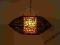 Lampa rattanowa ufo