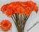 Piękna pomarańczowa gerbera2,sztuczne kwiaty