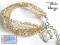 BRANSOLETA ślubna Swarovski GOLDEN SHADOW złocisty