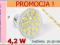 ŻARÓWKA LED GU10 19 LED SMD 4,2W BARWA CIEPŁA