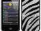 iPHONE 4 4s Diamenty Zebra HARD CASE COVER