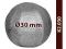 elementy kute - kula pełna fakturowana fi 30mm