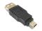 Adapter przejście wtyk miniUSB/B - gniazdo USB/A