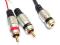 Adapter AUDIO STEREO JACK3.5(gn) - 2xRCA(wt) 0.2m