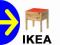NAJTANIEJ IKEA SANSAD STOLEK DZIECIECY KRZESLO