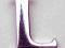 EST Zawieszki srebrna charms literka L,IVR0095 YES