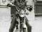 Kobieta na motocyklu motocykl Honda lata 60-te