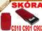 WYPRZEDAŻ ETUI SKÓRA SE C510 C901 C902 K770 -RED