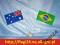 Flaga Brazylii 17x10cm- flagi Brazylia Brazylijska