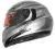 KASK INTEGRALNY LS2 GARDA GLOSS SILVER BLACK - M