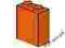 =F86= 2x Nowe LEGO Orange Brick 1 x 2 x 2 3245b ==