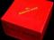 CZERWONE ELEGANCKIE PUDEŁKO PREZENTOWE - PREZENT