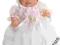 Paola Reina lalka bobas w sukience do chrztu 22 cm