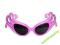 OKULARY RÓŻOWE FALE PANIEŃSKI KARNAWAŁ PARTY