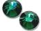 Dżety hotfix SWAROVSKI ss12 10szt Emerald