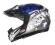 PROMOCJA -37% !! KASK NUVO MX SERIAL KILLER BLUE M