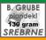 EXTRA GRUBA SREBRNA PLANDEKA 6x12 m plandeki 6x12m