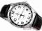 DUŻY ZEGAREK MĘSKI CZARNY PASEK / SREBRNA TARCZA