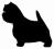 Westik, West Highland Terrier - naklejka duża!