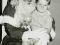 Dziecko chłopczyk na kolanach Św. Mikołaja z 1957r