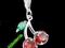 CYRKONIA charms / zawieszka WISIENKI H-0323