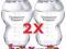 TOMMEE TIPPEE Butelka 2 x 260 ml + 2xSmoczek 0 m+