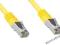 Patchcord ekranowany RJ45 FTP ŻÓŁTY CAT.6 1m