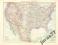 STANY ZJEDNOCZONE AMERYKI PÓŁNOCNEJ mapa z 1881 r