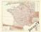 FRANCJA oryginalna mapa - 1880 roku