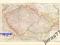 CZECHY, MORAWY oryginalna mapa - 1880 roku