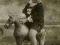 Dziecko chłopczyk na koniu z ok 1900 roku