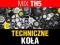 MIX TH5 = 0,15kg LEGO TECHNIC koła ~15 sztuk