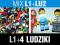 MIX L1+LU2 = 1kg LEGO (w tym 4 ludziki)
