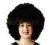 PERUKA AFRO DUŻE CZARNE strój przebranie bal 3623g