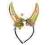 Opaska na głowę ATŁASOWE ROGI złote strój 2562-5g