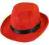 KAPELUSZ GANGSTER ATŁASOWY CZERWONY STRÓJ MA8008Lg