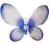 Skrzydełka MOTYLKA niebieskie 52 cm strój SBP1305g