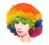 PERUKA AFRO TĘCZOWA CLOWN KLAUN PARTY BAL