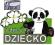 NAKLEJKA JEDZIE Z NAMI DZIECKO PANDA NAKLEJKI